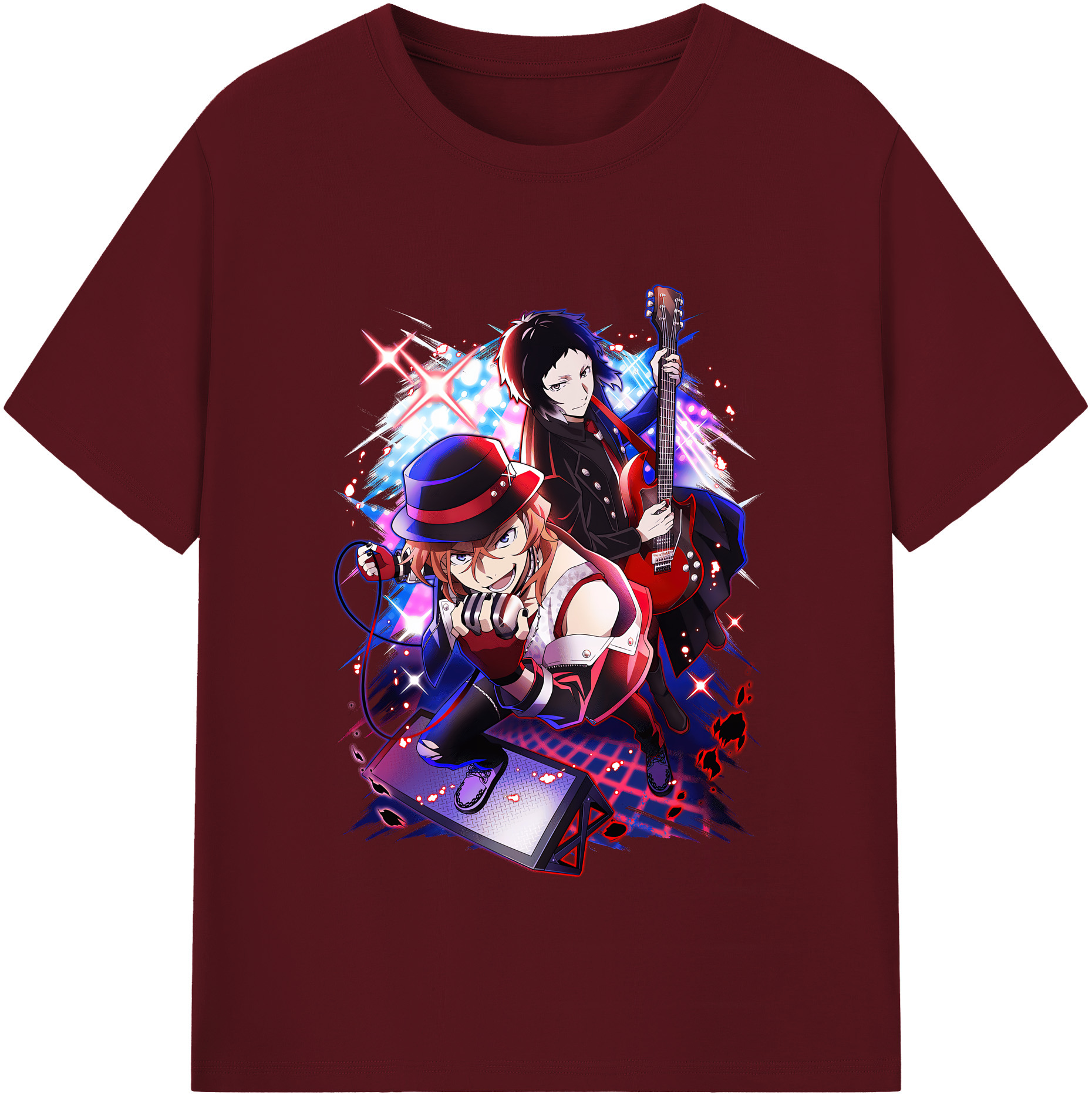 （画像用） 文豪ストレイドッグス Bungo Stray Dogs 綿100％半袖Tシャツ（フロントプリント）